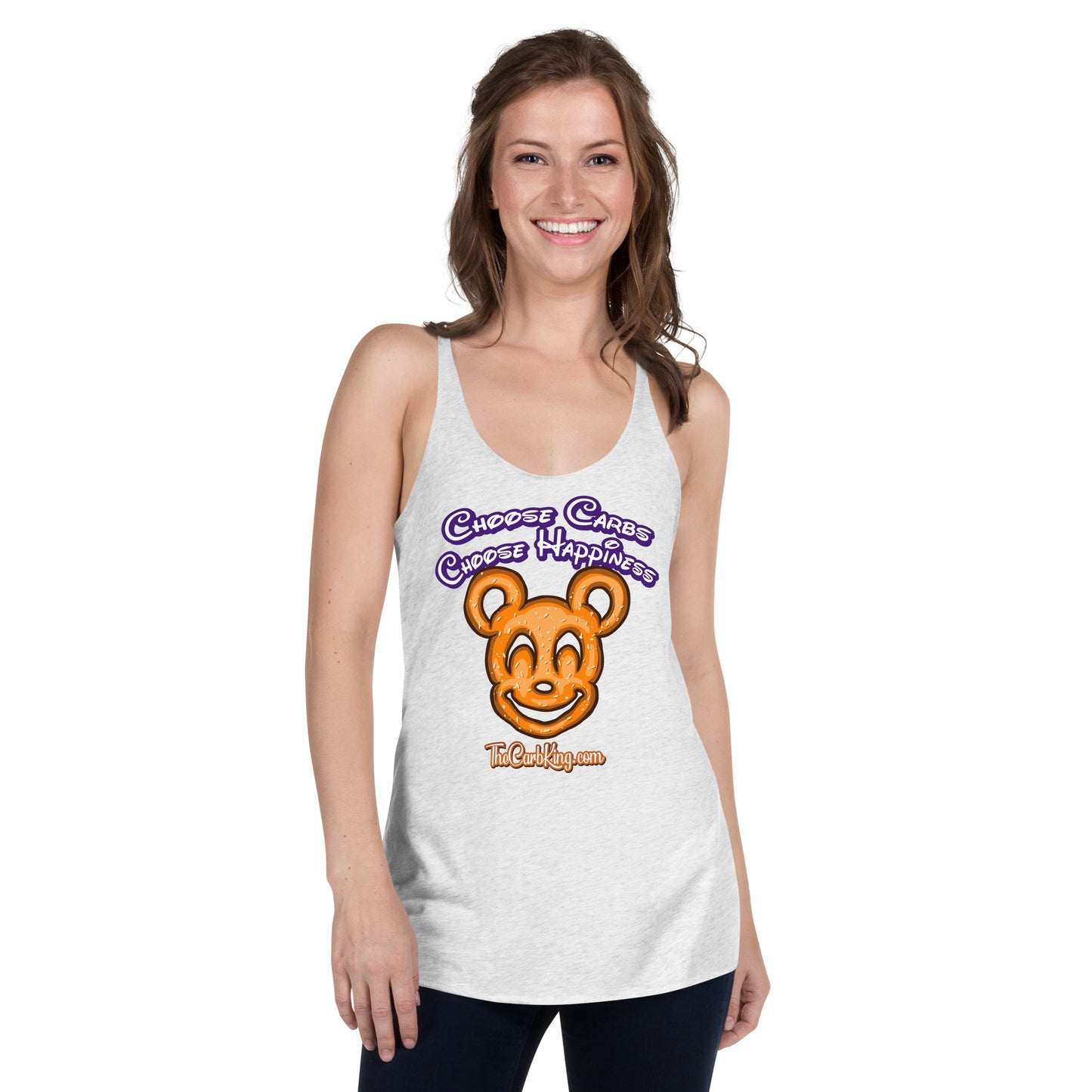 Mickey Pretzel Women's Racerback Tank