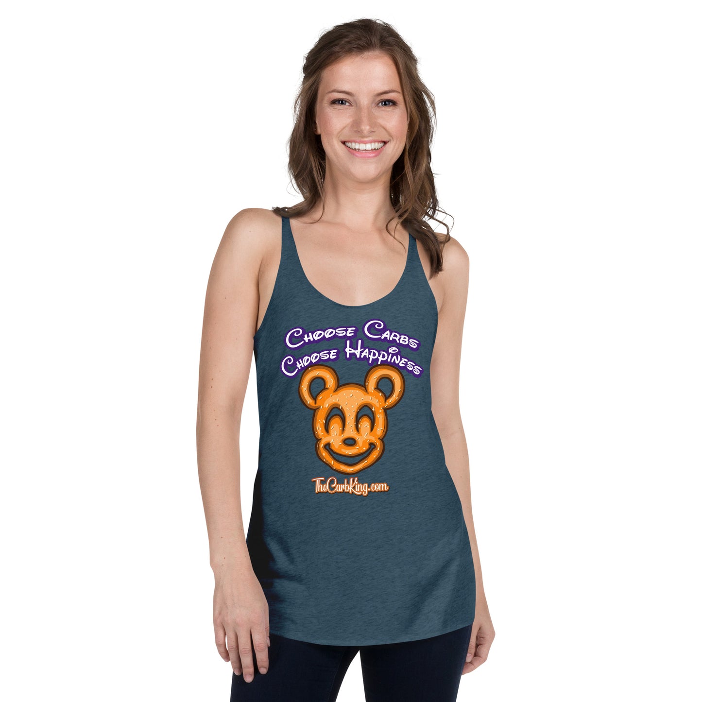 Mickey Pretzel Women's Racerback Tank