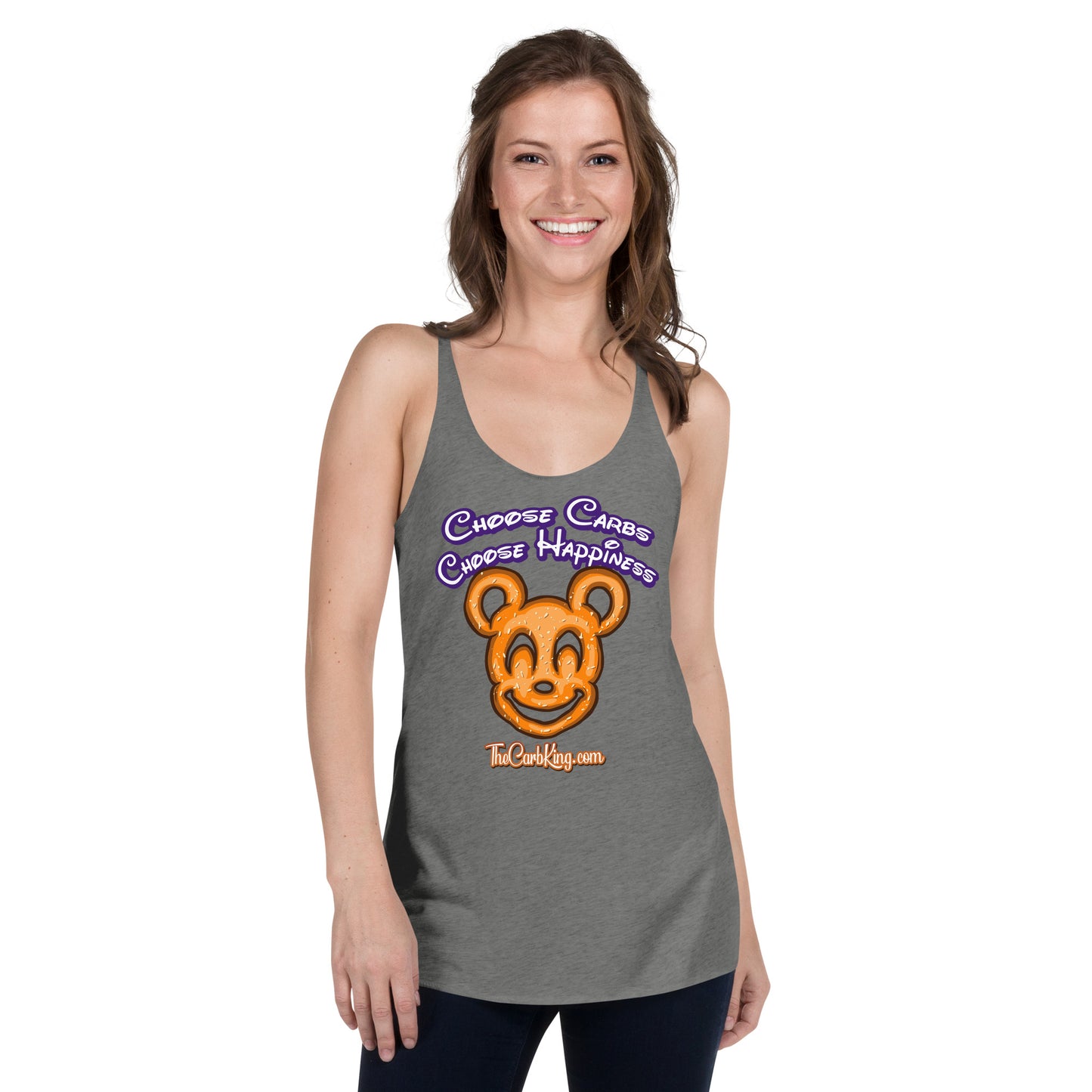 Mickey Pretzel Women's Racerback Tank