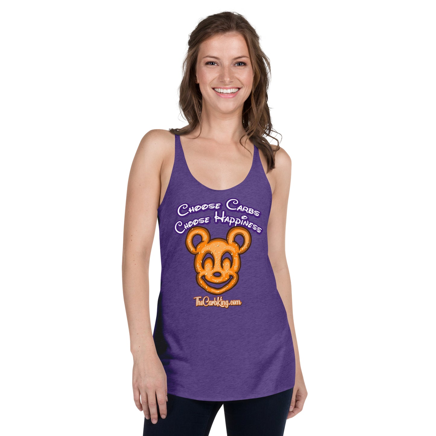 Mickey Pretzel Women's Racerback Tank