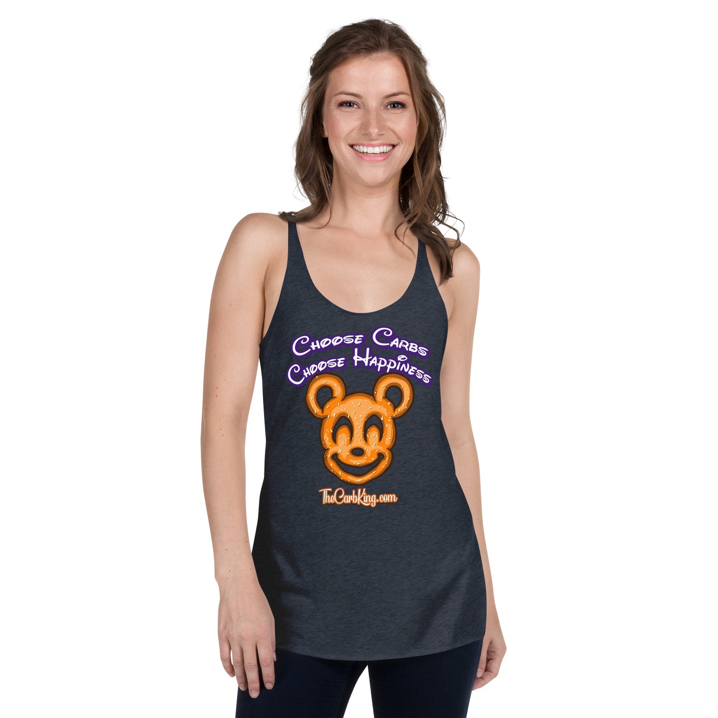 Mickey Pretzel Women's Racerback Tank