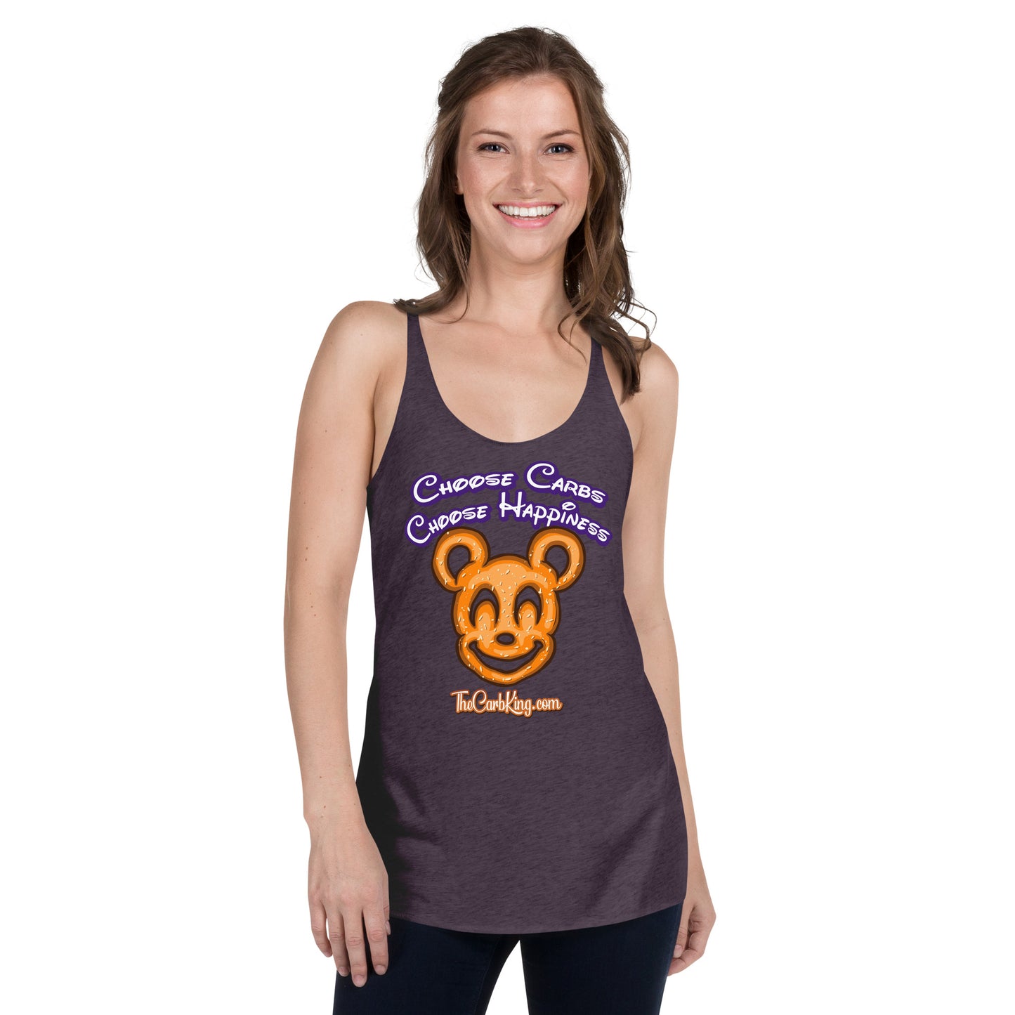 Mickey Pretzel Women's Racerback Tank