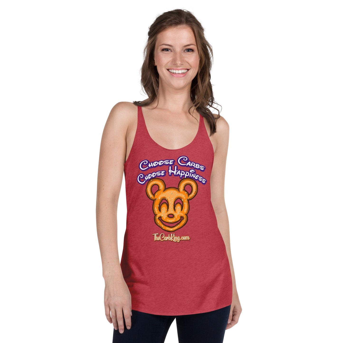 Mickey Pretzel Women's Racerback Tank