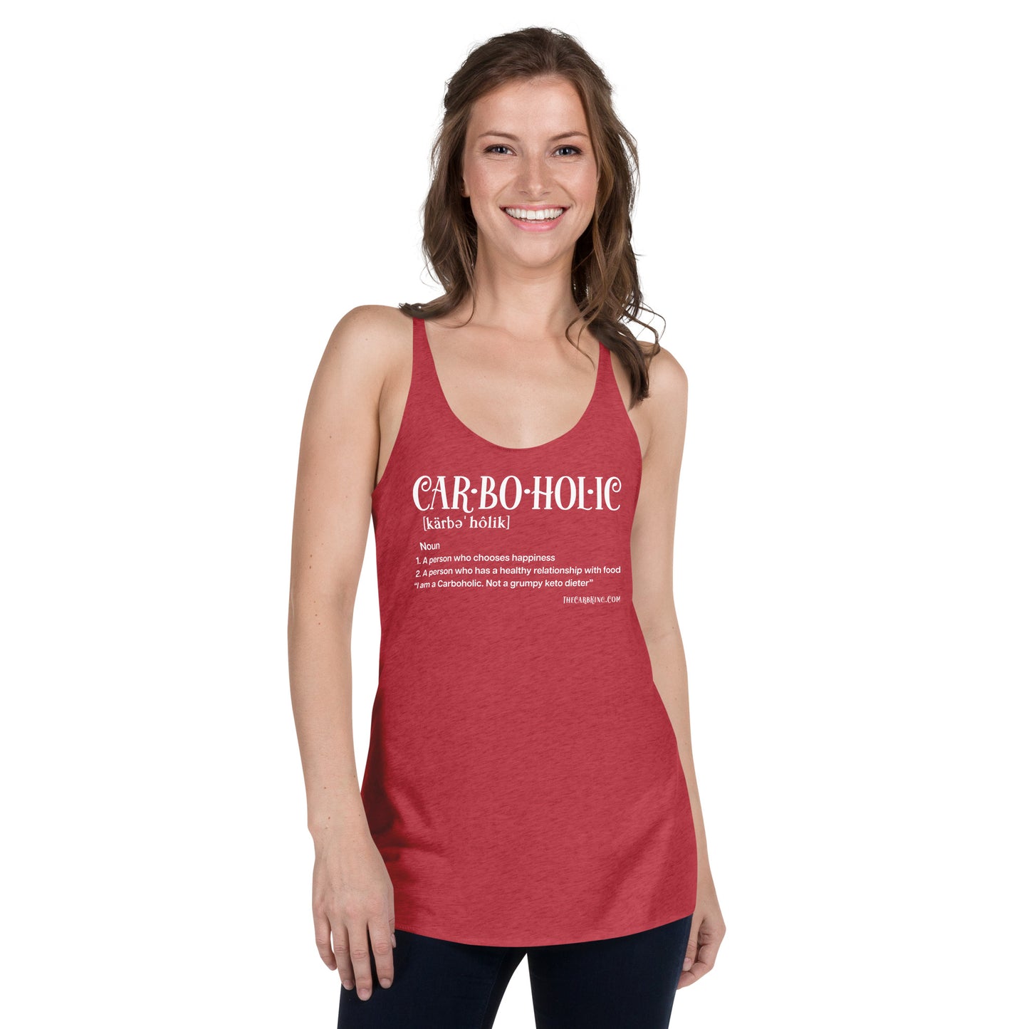 Carboholic Racerback Tank