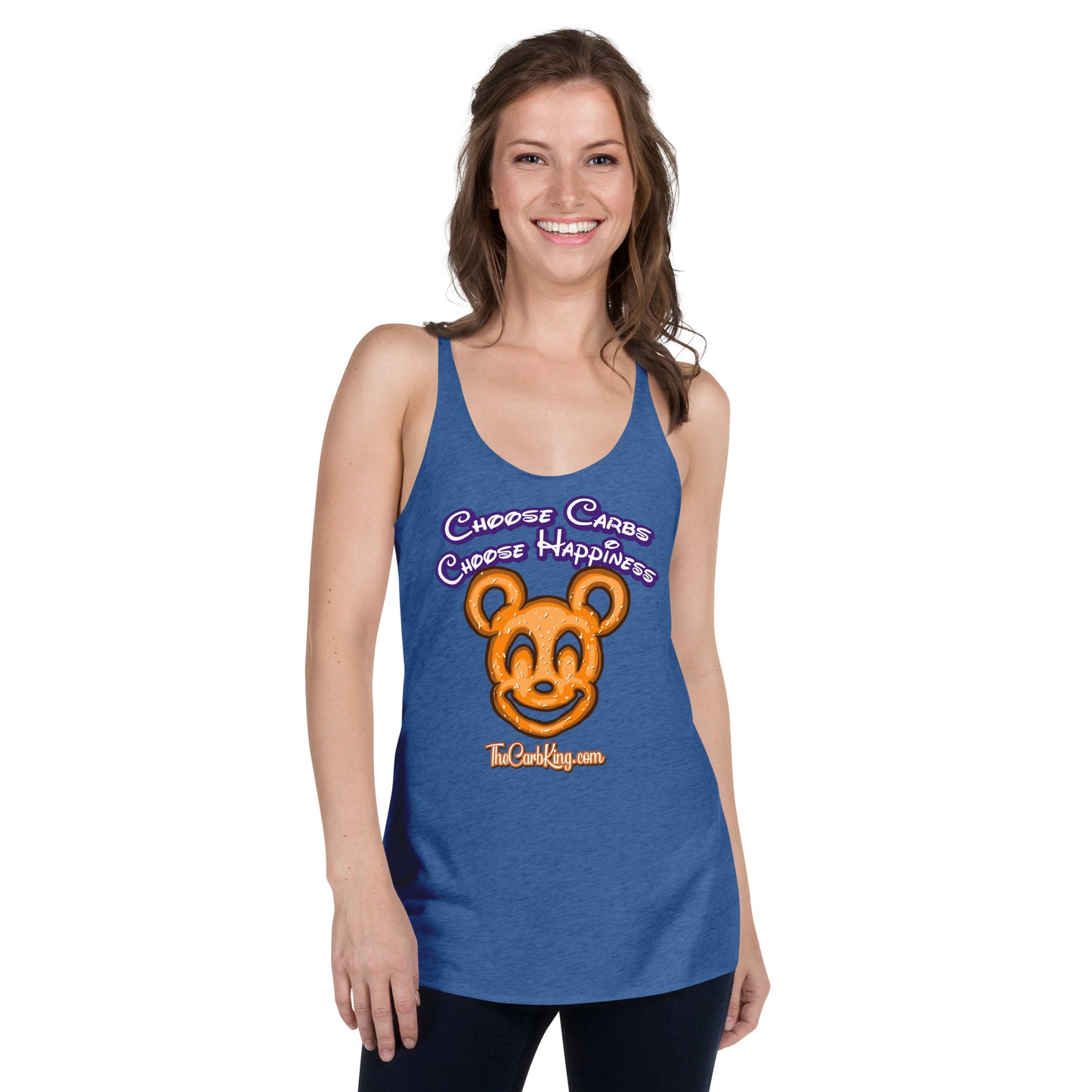 Mickey Pretzel Women's Racerback Tank