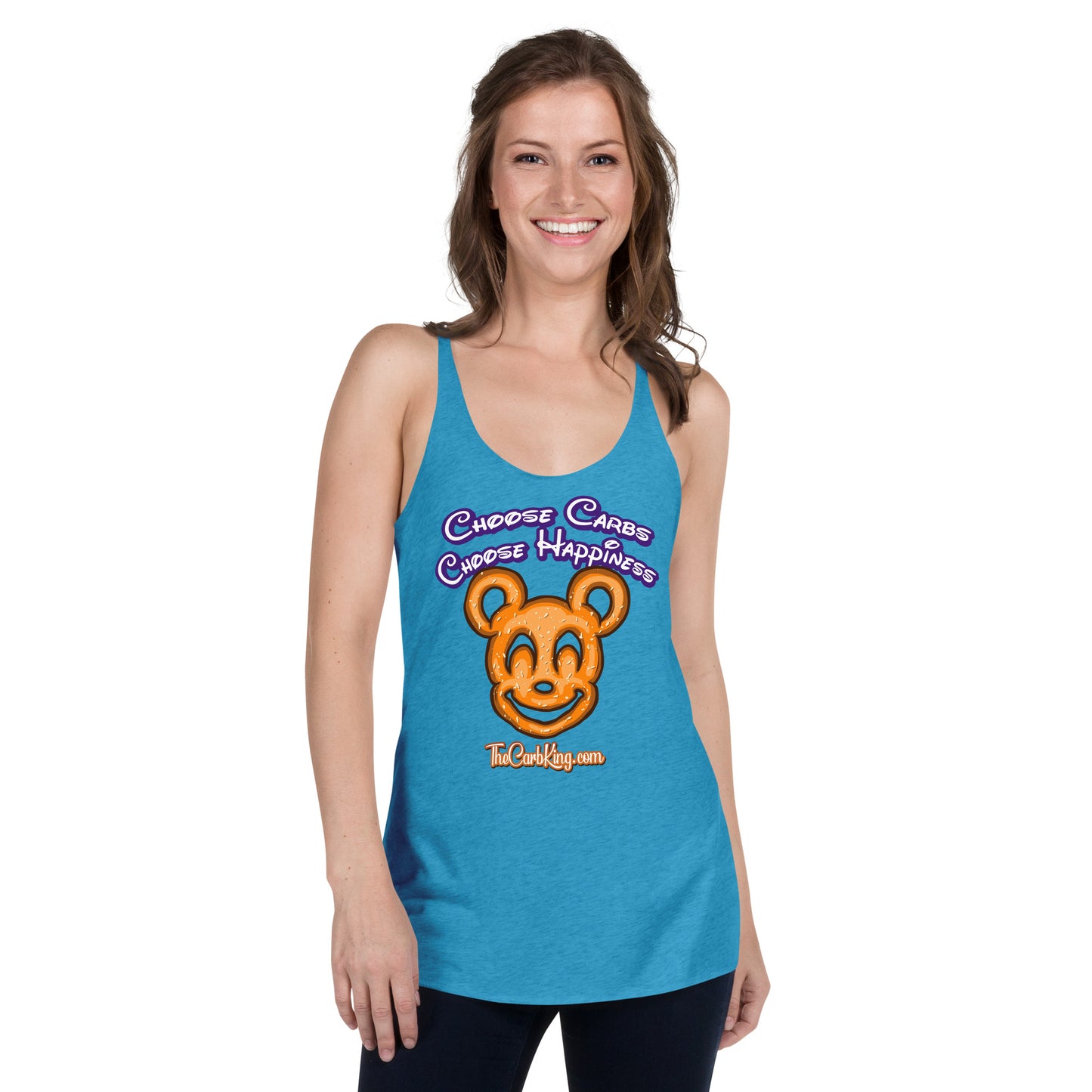 Mickey Pretzel Women's Racerback Tank