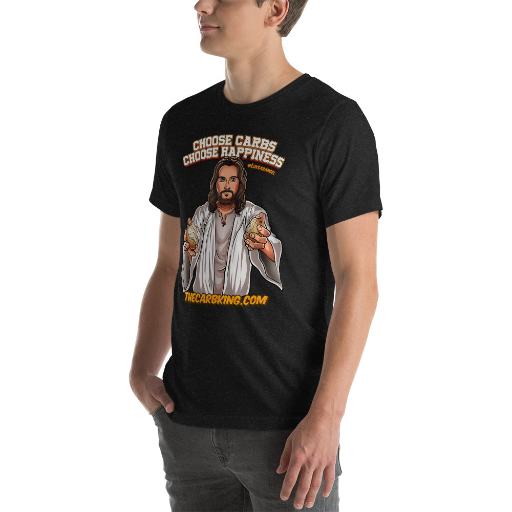 Unisex Jesus loves carbs shirt