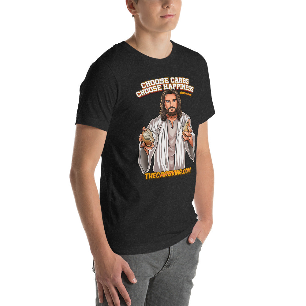 Unisex Jesus loves carbs shirt